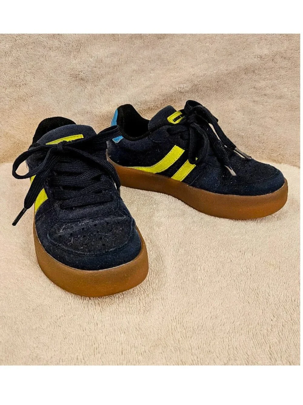 Lucky Steps Little Kid Boys Sneakers in Navy Blue (Sz 13)
